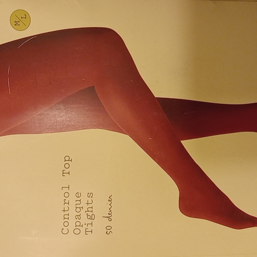 M/L Control Top Opaque Tights 50 denier